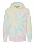 Midweight Tie-Dyed Hooded Sweatshirt Tie Dye Sunset Swirl
