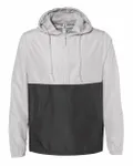 Lightweight Quarter-Zip Windbreaker Pullover Jacket Smoke/ Graphite