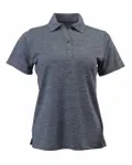 Women's Dakota Striated Heather Polo Steel Grey Heather