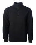 Midweight Quarter-Zip Pullover BLACK