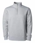 Midweight Quarter-Zip Pullover GREY HEATHER