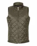 Women's Vintage Diamond Quilted Vest Rosin