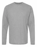 Unisex Poly-Rich Long Sleeve T-Shirt Heather Grey