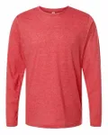 Unisex Poly-Rich Long Sleeve T-Shirt Heather Red