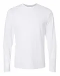Unisex Poly-Rich Long Sleeve T-Shirt WHITE