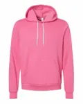 Bella + Canvas Unisex Sponge Fleece Pullover Hoodie Heather Charity Pink
