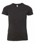 Bella + Canvas Youth Triblend Short-Sleeve T-Shirt Charcoal Black Triblend