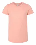 Bella + Canvas Youth Triblend Short-Sleeve T-Shirt Peach Triblend