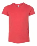 Bella + Canvas Youth Triblend Short-Sleeve T-Shirt Red Triblend