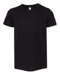Bella + Canvas Youth Triblend Short-Sleeve T-Shirt Solid Black Triblend