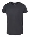 Bella + Canvas Youth Triblend Short-Sleeve T-Shirt Solid Dark Grey Triblend