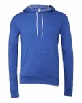 Bella + Canvas Unisex Sponge Fleece Pullover Hoodie Heather True Royal
