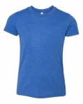 Bella + Canvas Youth Triblend Short-Sleeve T-Shirt True Royal Triblend
