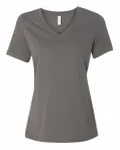 Bella + Canvas Ladies' Relaxed Jersey V-Neck T-Shirt Asphalt