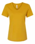 Bella + Canvas Ladies' Relaxed Jersey V-Neck T-Shirt Mustard