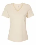 Bella + Canvas Ladies' Relaxed Jersey V-Neck T-Shirt Natural