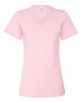 Bella + Canvas Ladies' Relaxed Jersey V-Neck T-Shirt Pink