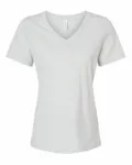 Bella + Canvas Ladies' Relaxed Jersey V-Neck T-Shirt SILVER