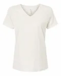 Bella + Canvas Ladies' Relaxed Jersey V-Neck T-Shirt VINTAGE WHITE