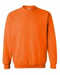 Gildan Adult Heavy Blend Adult 8 oz., 50/50 Fleece Crew SAFETY ORANGE