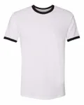 Next Level Apparel Unisex Ringer T-Shirt White/ Black