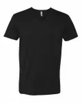 Next Level Apparel Men's CVC V-Neck T-Shirt BLACK