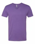 Next Level Apparel Men's CVC V-Neck T-Shirt Purple Rush