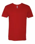 Next Level Apparel Men's CVC V-Neck T-Shirt RED