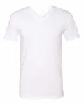 Next Level Apparel Men's CVC V-Neck T-Shirt WHITE