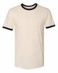 Next Level Apparel Unisex Ringer T-Shirt Natural/ Black