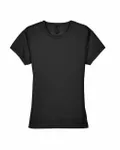 UltraClub Ladies' Cool & Dry Sport Performance InterlockT-Shirt BLACK