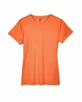 UltraClub Ladies' Cool & Dry Sport Performance InterlockT-Shirt Bright Orange