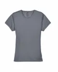 UltraClub Ladies' Cool & Dry Sport Performance InterlockT-Shirt Charcoal