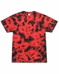 Tie-Dye Crystal Wash T-Shirt Crystal Red/ Black