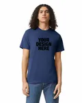 American Apparel Unisex CVC T-Shirt Heather Indigo
