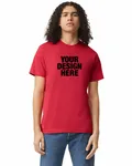 American Apparel Unisex CVC T-Shirt Heather Red