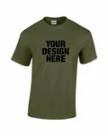Gildan Adult Heavy Cotton T-Shirt Military Green