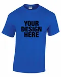 Gildan Adult Heavy Cotton T-Shirt Neon Blue