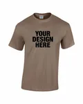 Gildan Adult Heavy Cotton T-Shirt Brown Savana