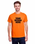 Gildan Adult Heavy Cotton T-Shirt S Orange