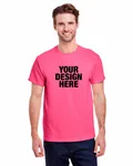 Gildan Adult Heavy Cotton T-Shirt Safety Pink