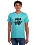 Jerzees Adult Premium Blend Ring-Spun T-Shirt Smply Aqua Hthr