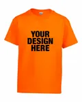 Gildan Youth Ultra Cotton T-Shirt S Orange