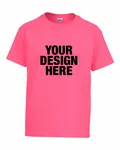 Gildan Youth Ultra Cotton T-Shirt Safety Pink