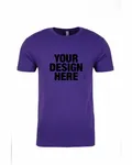 Next Level Apparel Unisex Cotton T-Shirt Purple Rush