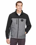 Dri Duck Men's Poly Spandex Motion Softshell Jacket Black Heather