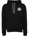 Bella + Canvas Unisex Sponge Fleece Pullover Hoodie Dtg Black