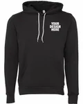 Bella + Canvas Unisex Sponge Fleece Pullover Hoodie Dtg Dark Grey