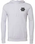 Bella + Canvas Unisex Sponge Fleece Pullover Hoodie WHITE
