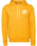 Bella + Canvas Unisex Sponge Fleece Pullover Hoodie Gold